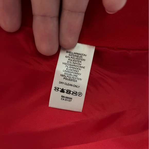 DKNY Women's Suit Jacket/Blazer in Red - Picture 10 of 10